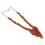 Afghani Designer Turkish Style Vintage Red Golden Oxidised Necklace for Women, 3 image