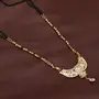 Gold Plated Diamond Pendant Mangalsutra Necklace for Women, 4 image
