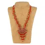 Afghani Designer Turkish Style Vintage Red Golden Oxidised Necklace for Women, 2 image