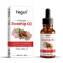 Tegut Rosehip Seed Oil - Pressed Pure & Undiluted Carrier Oil for Skin Lightening Stretch Marks Acne Scars Wrinkles Aeging (10 ML)
