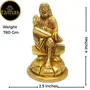 TAMAS Brass Handmade Shirdi Sai Baba (Golden) Height 4 inches, 5 image