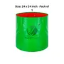 PLANT CARE HDPE Gardening Grow Bag Nursery Cover Green Bags Indoor & Outdoor Grow Containers for Vegetables Fruits Flowers.-Pack of 1 (24 in X 24 in), 3 image