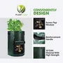 PLANT CARE Olive Green Garden Potato Grow Bags w/Access Flap and Handles Aeration Fabric Planter Pots  Heavy Duty Potato Planters Garden Planting Bags for Vegetable and Fruits etc.-Pack of 1 (10 x 12), 7 image