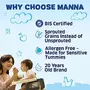 Manna Baby Food Ragi Rich 400g (200g x 2 Packs) - Sprouted Grains Porridge / Cereal Mix Food (6+ to 12 Months Kids), 3 image