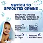Manna Baby Food Ragi Rich 400g (200g x 2 Packs) - Sprouted Grains Porridge / Cereal Mix Food (6+ to 12 Months Kids), 5 image