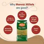 Manna Foxtail Millet Natural Grains 1kg (500g x 2 Packs) - (Kaon / Kang / Kangni / Kakum / Navani / korralu / Korra / Thinai) | Native Low GI Millet Rice | High Protein & 100% More Fibre than Rice, 4 image