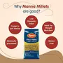 Manna Barnyard Millet Natural Grains 1kg (500g x 2 Packs) - (Khira / Swank / Kuthiraivally / Udalu / Kodisama / siridhanya) | Native Low GI Millet Rice | High Protein & 100% more fibre than rice, 4 image