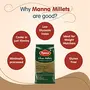 Manna Millets - Natural Grains Combo Pack of 4 | Foxtail 500g Kodo 500g Little 500g Barnyard 500g | Native Low GI Millet Rice | Nutrient Powerhouse High Protein & 100% More Fibre Than Rice, 4 image