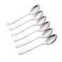 STAMIO Stainless Steel Dinner/Master/Table Spoons Set of 6 Silver