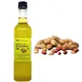 Herbsense Wood Pressed Groundnut Cooking Oil Peanut Oil Mungfali ka tel | Unrefined & Unfiltered | Freshly Made | Kachi Ghani Cooking Oil | Zero added Chemicals - 1L Pack of 2, 2 image