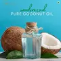 Herbsense Wood Pressed Pure Coconut Oil - Ideal For Hair Skin & Care Body Massage Oil Oil Pulling Freshly Made & Unrefined 500ML, 2 image