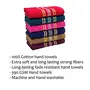 STAMIO Cotton Hand Towel Soft 390 GSM 13 X 21 Inches (Set of 6 Multicolor) | Quick Dry Small Size Travel Friendly, 3 image