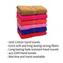 STAMIO Cotton Hand Towel Soft 425 GSM 13 X 21 Inches (Set of 6 Multicolor) | Quick Dry Small Size Travel Friendly, 3 image