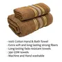 STAMIO Cotton 390 GSM Bath and Hand Towel Set for Men and Women | Extra Soft & Absorbent (Sepia Brown), 2 image