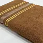 STAMIO Cotton 390 GSM Bath and Hand Towel Set for Men and Women | Extra Soft & Absorbent (Sepia Brown), 3 image