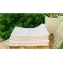 STAMIO Cotton Hand Towel Soft 425 GSM 60 X 40 cm (Set of 4 White) | Quick Dry Full Size Large, 2 image