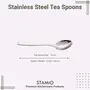 STAMIO Stainless Steel Coffee/Masala/Tea Spoons Set of 6 Silver, 3 image