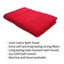 STAMIO Cotton 425 GSM Bath Towel for Men and Women | 70 X 140 cm Extra Soft & Absorbent Large Size Towels for Bathing | Red, 3 image