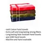 STAMIO Cotton 450 GSM Hand Towel Set (Set of 4 Multicolor) Jumg Stripes, 2 image