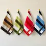 STAMIO Cotton 450 GSM Hand Towel Set (Set of 4 Multicolor) Jumg Stripes, 7 image