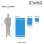 STAMIO Cotton Hand Towel Soft 390 GSM 13 X 21 Inches (Set of 2 Purple Blue and k) | Quick Dry Small Size Travel Friendly, 7 image