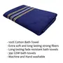 STAMIO Cotton 390 GSM Bath Towel for Men and Women | Extra Soft & Absorbent Large Size Towels for Bathing | 70L X 140W CM (Navy Blue), 3 image