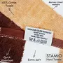 STAMIO Cotton 450 GSM Hand Towel Set (Set of 4 Multicolor) Jumg Stripes, 4 image
