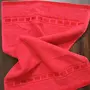 STAMIO Cotton 390 GSM Hand Towel Set (Set of 6 Red) Heritage Square Border, 3 image