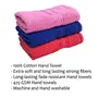 STAMIO Cotton Hand Towel Soft 425 GSM 60 X 40 cm (Set of 3 k Blue and Gajri) | Quick Dry Full Size Large, 3 image