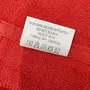 STAMIO Cotton 390 GSM Hand Towel Set (Set of 6 Red) Heritage Square Border, 5 image