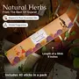 Nirmalaya Natural Herbs Incense Sticks Agarbatti | Organic Incense Sticks | 100% Natural and  Free Agarbatti Sticks for Room (40 Sticks in a Pack) Floral Fragrance, 4 image