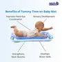 LITTLOO Leakproof Inflatable Water Playmat For Happy Tummy Time Portable Outdoor & Indoor Fun Learning activity with Floating toys for Stimulation growth for ToddlersPack of 1 Blue, 3 image