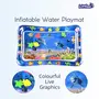 LITTLOO Leakproof Inflatable Water Playmat For Happy Tummy Time Portable Outdoor & Indoor Fun Learning activity with Floating toys for Stimulation growth for ToddlersPack of 1 Blue, 6 image
