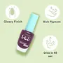 SUGAR POP Nail Lacquer - 09 Lilac Rush & 30 Plum Pluck 10 ml - Dries in 45 seconds - Quick-drying Chip-resistant Long-lasting. Glossy high shine Nail Enamel/Polish for women., 3 image