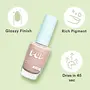 SUGAR POP Nail Lacquer - 19 Baked Bae & 27 Crystal Clearâ 10 ml - Dries in 45 seconds - Quick-drying Chip-resistant Long-lasting. Glossy high shine Nail Enamel/Polish for women., 2 image