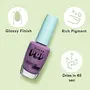 SUGAR POP Nail Lacquer - 09 Lilac Rush & 30 Plum Pluck 10 ml - Dries in 45 seconds - Quick-drying Chip-resistant Long-lasting. Glossy high shine Nail Enamel/Polish for women., 2 image