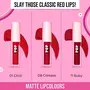 SUGAR POP Mattelicious Trio - The Red Edit | Set of 3 Red Matte Lipcolours | Non-drying Transfer-proof & Smudgeproof | Suits All Skin Tones, 3 image