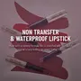 Swiss Beauty Non-Transfer Waterproof Lipstick with Jojoba Seed Oil | Matte Finish | Long-Lasting | Highly Pigmented | Shade- Smoking Red 3gm, 4 image