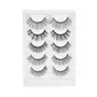 Swiss Beauty Cruelty-Free 3D Eyelashes - Pack of 10 Fe Eyelashes | Volumising Eye Lashes | Lengthening Eye Lashes | LightEyelashes | Shade - Black 01 Set of 5, 3 image