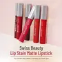 Swiss Beauty Stain Matte Lipstick | Long Lasting Hydrating & LightLipstick | Brandy Harrington 3.4gm, 2 image
