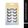 Swiss Beauty Cruelty-Free 3D Eyelashes - Pack of 10 Fe Eyelashes | Volumising Eye Lashes | Lengthening Eye Lashes | LightEyelashes | Shade - Black 01 Set of 5, 2 image