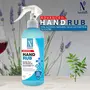 NutriGlow Advanced Organics Hand Rub Sanitizer with Natural Olive Extracts Kills 99.9% Germs & 100% Safe for and Alcohol Based Non Sticky Cleanser 500ml, 4 image