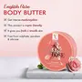 NutriGlow NATURAL'S English Rose Body Butter Cream For Deep Nourishing Moisturizing Healthy Glowing Skin Treats Dry Dark Spots Anti Aging and Redness 200 gm, 3 image