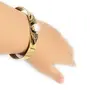 G&F Free Size Adjustable Golden Bracelet for Women- White Stone, 3 image
