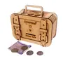 Kraftsman Wooden Money Banks for and Adults (Briefcase Style), 6 image