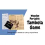 Kraftsman Portable Wooden Tambola Board Game with 600 Different Tickets for All Age Groups, 2 image
