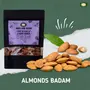Millet Amma Organic Almonds Badam 250 Gms | Rich in Fiber & | 100% Vegan & | High in AntiProtein Fiber and Calcium | Best Choice to in Milkshakes Kheer Cookies Desserts & Salads, 4 image