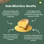 Millet Amma Organic Kodo Millet Rava - 1 kg Pack | (Arikelu | Hark | Varigu | Kodra | Varagu) | Rich in Fiber and High Protein | Suitable for Multiple Recipes (Upma Idly), 3 image