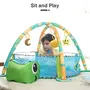 R for Rabbit First Play Turtle Face Play gym Tent for Activity Play gym with Soft Hanging Toys Bedding for Newborn Play Gym Play Mat for 2+ Months (Multicolor), 4 image