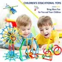 Cable World 200+ Assembly Colorful Straw Educational Plastic Building Blocks for (Include 200+ Stick Multicolour), 4 image